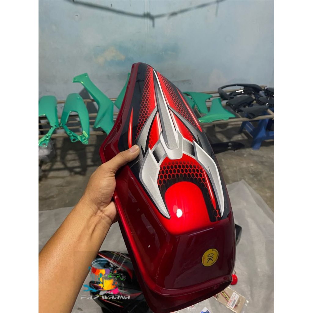 CAT MERAH CANDY YAMAHA RX KING 2009 CAT MOTOR