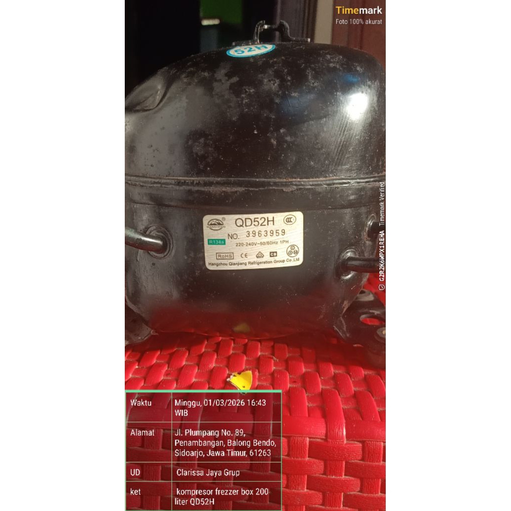 kompresor frezzer box 200 liter QD52H