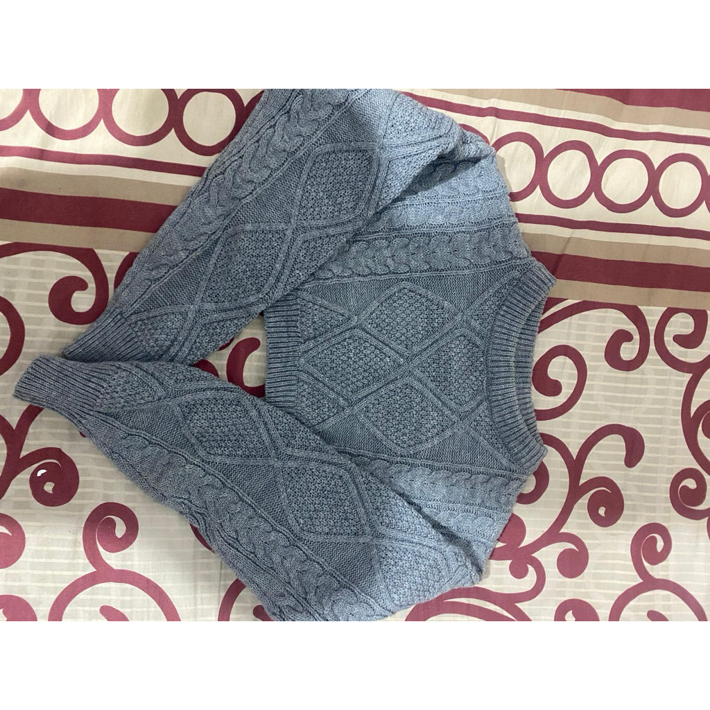 prelove rajut crop kepang