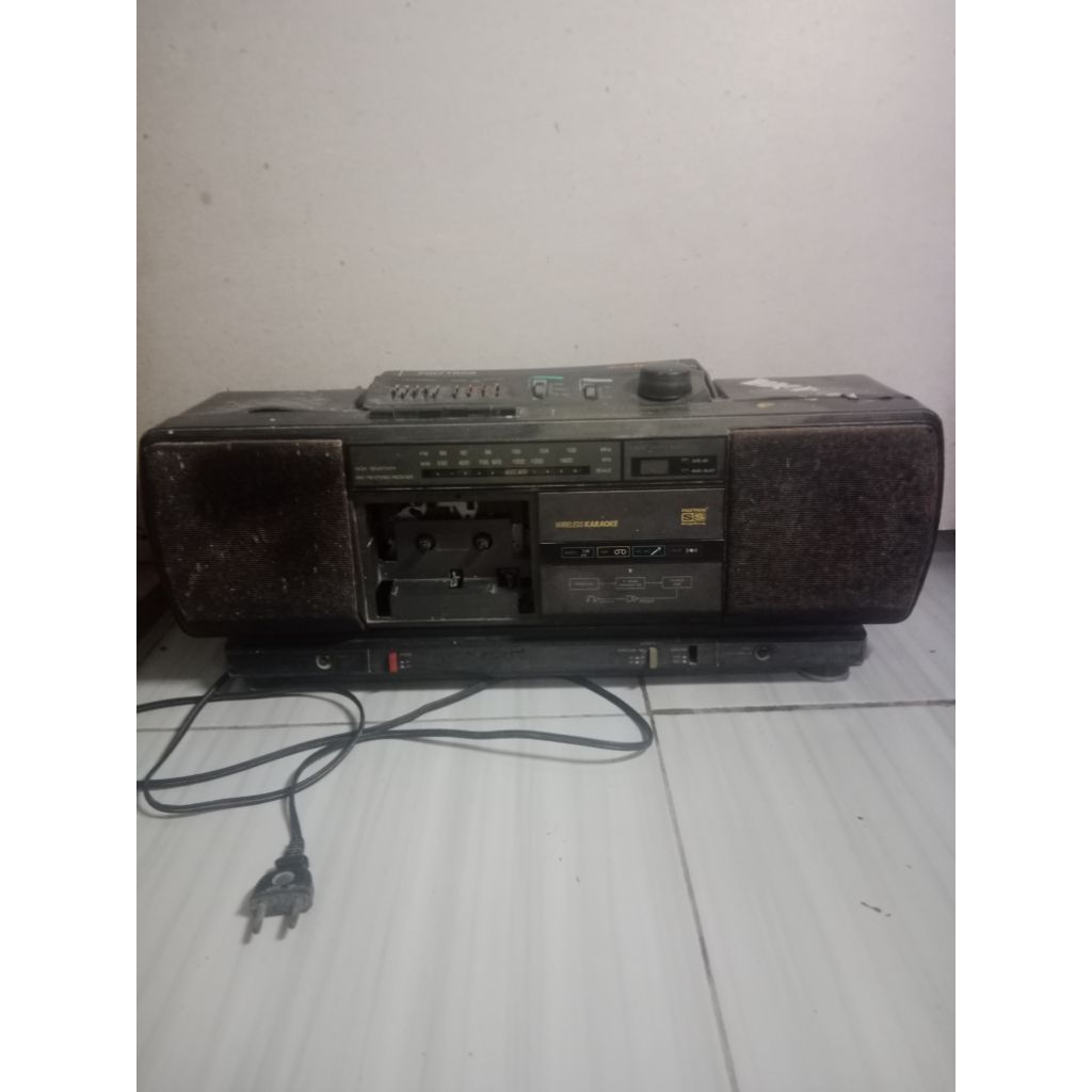 tape radio compo jadul polytron rusak mati