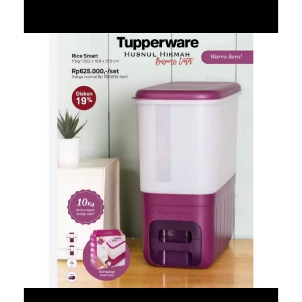 rice smart 10 kg tupperware