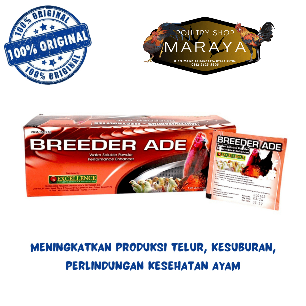 BREEDER Ade 1 Sachet (5g) Vitamin Ayam Breeding
