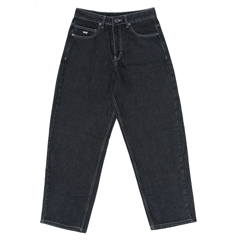 VAST BAGGY PANTS – VDM-63 – Black Washed Denim