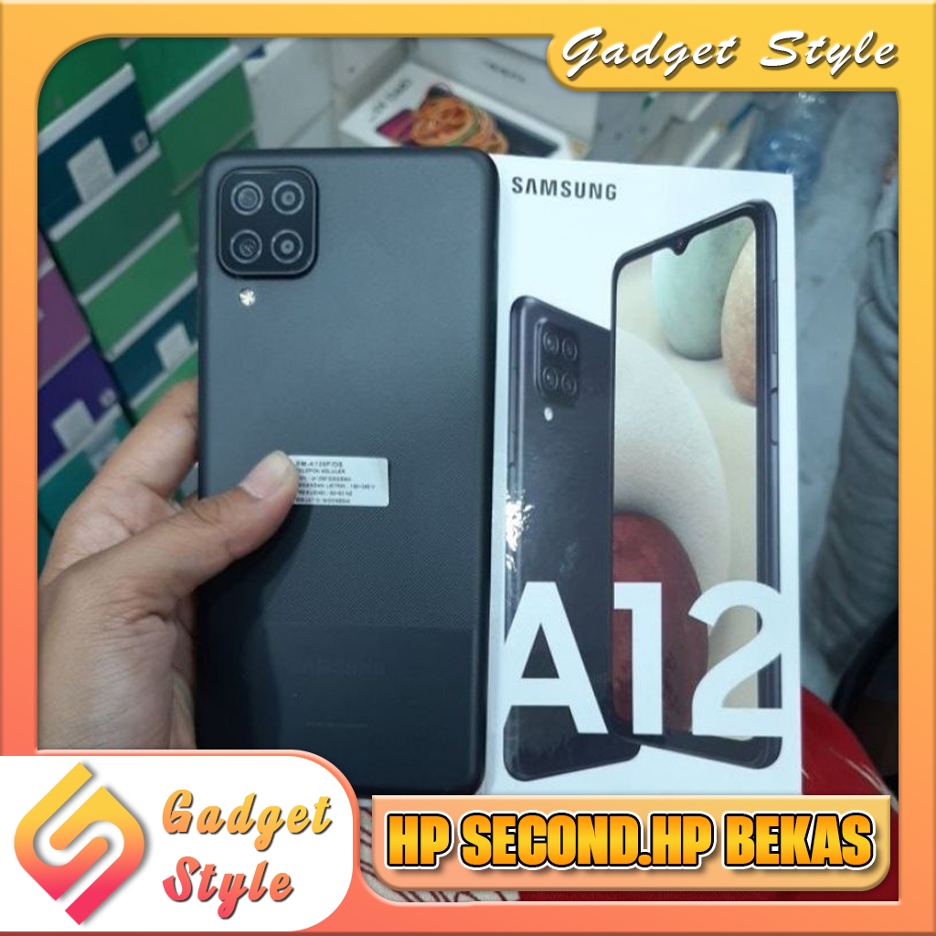 Samsung A12 Ram 4/128GB | Ram 6/128GB | Ram 3/32GB Second Resmi Gadget Style Store