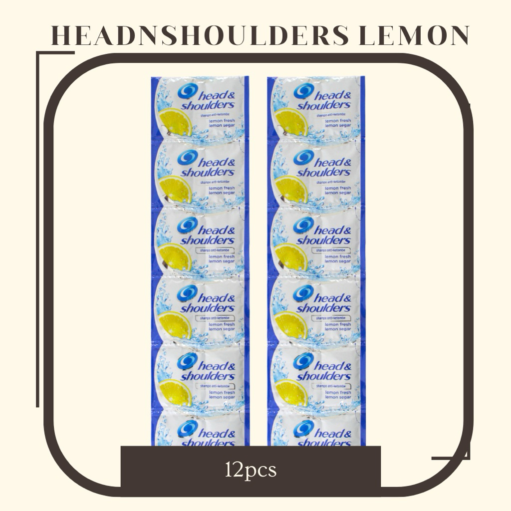 [ 1 RENCENG ] SHAMPOO HEAD AND SHOULDERS LEMON / SAMPO HEAD & SHOULDERS RENCENGAN
