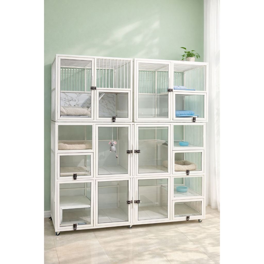 kandang kucing aluminium 6 kamar