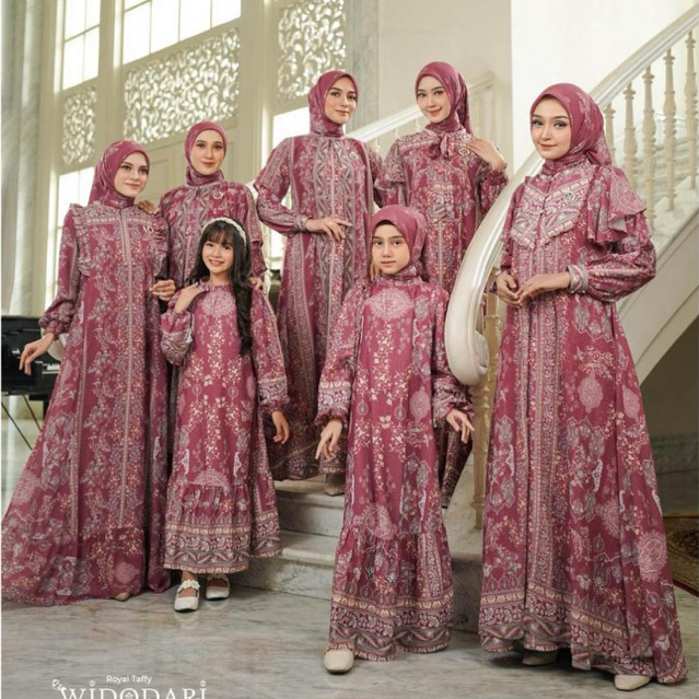 NADHEERA LUXURY (DRESS) - WIDODARI  FAMILY SET / FAMSET / SARIMBIT TERBARU