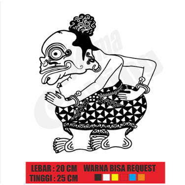 Cutting stiker wayang bagong stiker wayang setiker sticker mobil