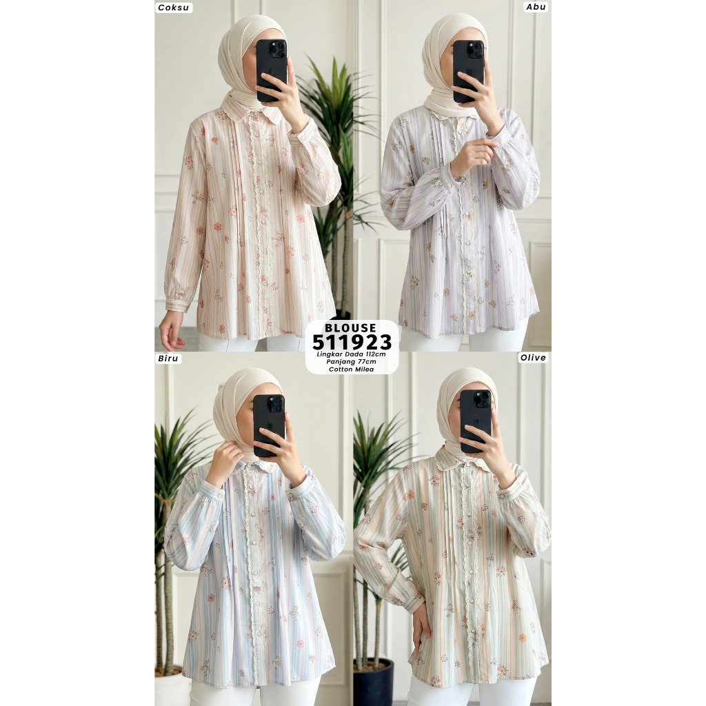 Atasan wanita - MaysaCasual Blouse kekinian, oufit kantor, kuliah, baju lebaran
