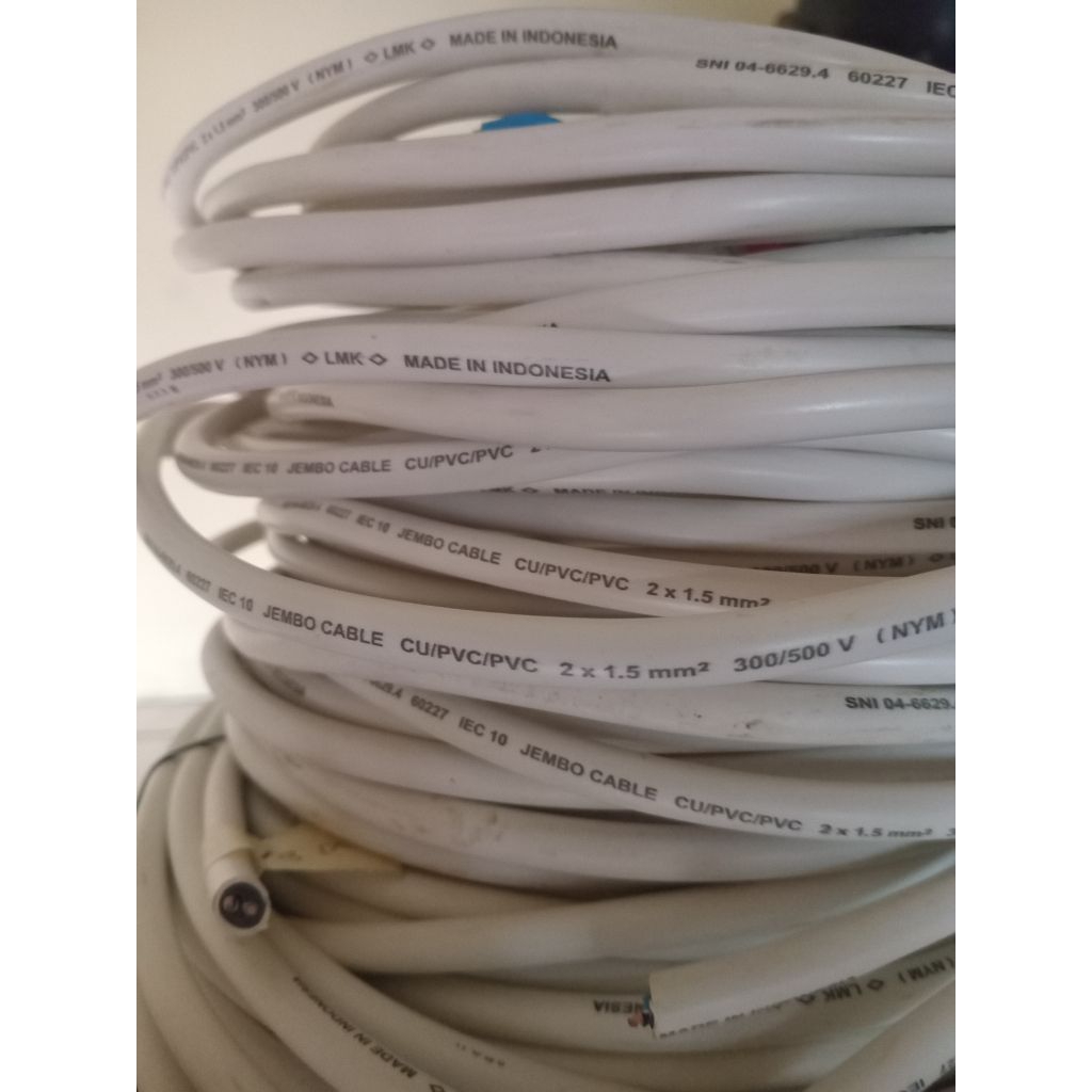 KABEL NYM MERK JEMBO 2X1.5 - 3X2.5 POTONGAN BARU