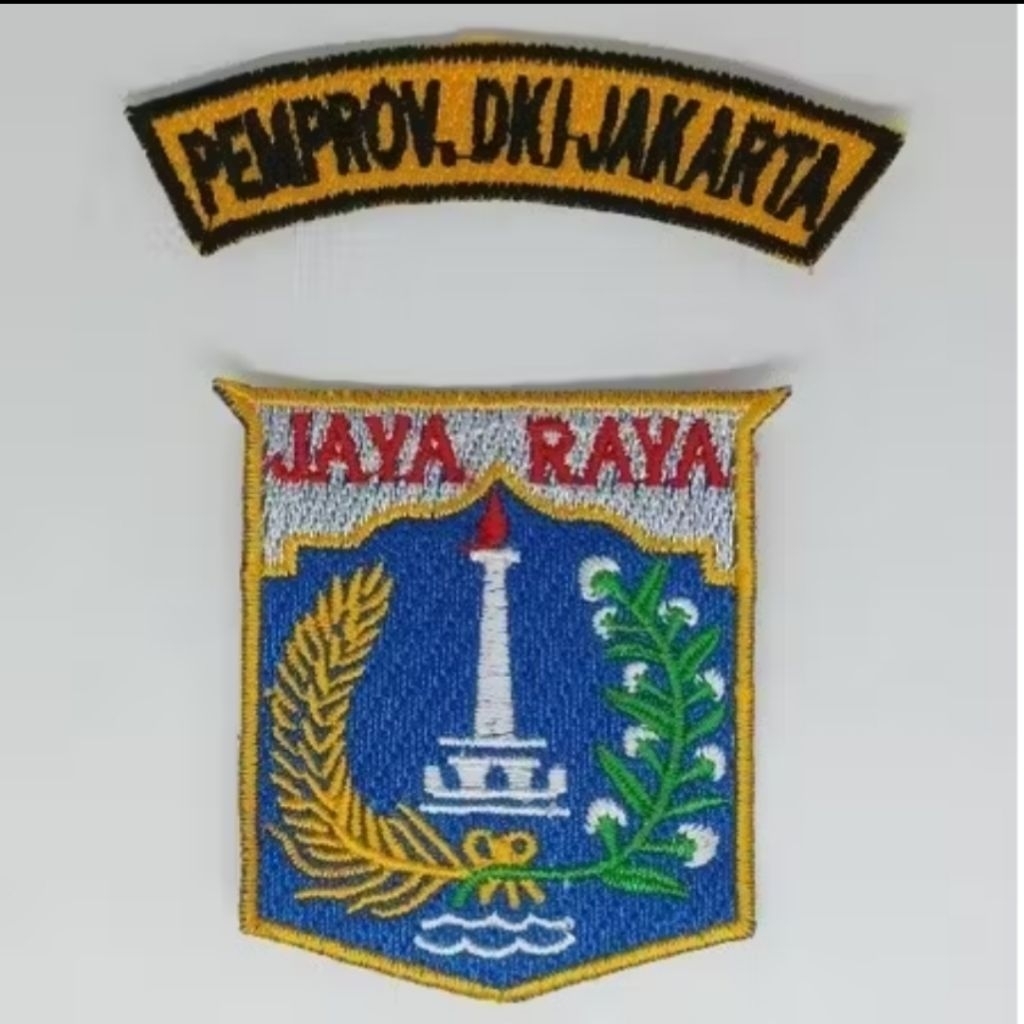 Emblem Bordir Pemprov DKI Jakarta Badge Bordir Pemprov DKI Jakarta