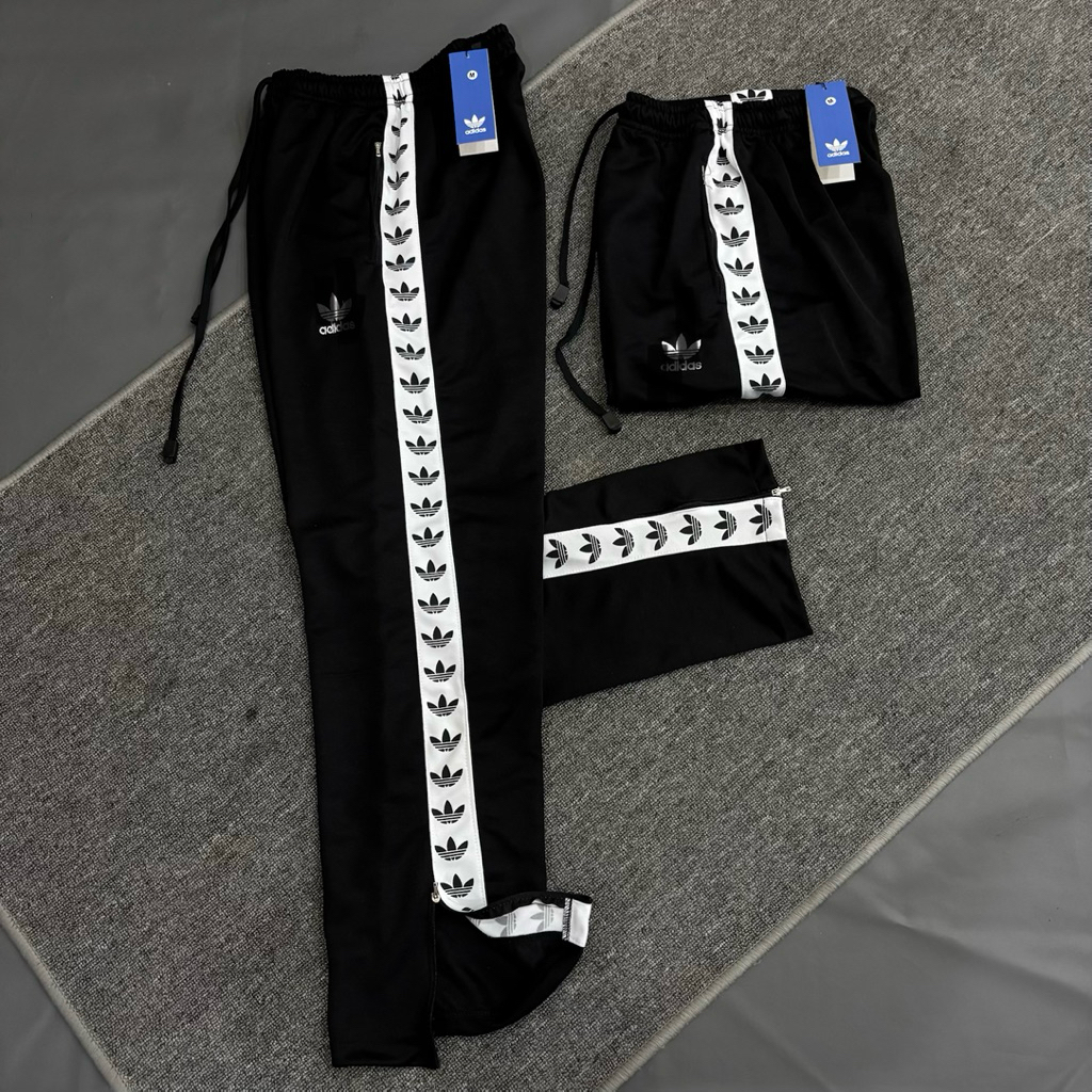 CELANA PANJANG BORDIER BUNG44 BAGGY MODEL ZIPPER FULLTAG LABEL BAHAN LOTO ELVANA
