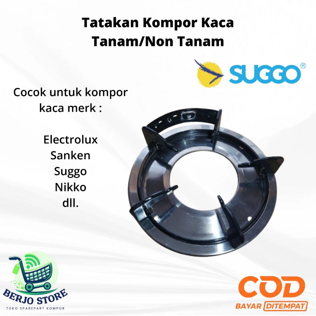 TUNGKU/TATAKAN KOMPOR GAS KACA TANAM/NON TANAM / TATAKAN KOMPOR GAS SANKEN 2 TUNGKU