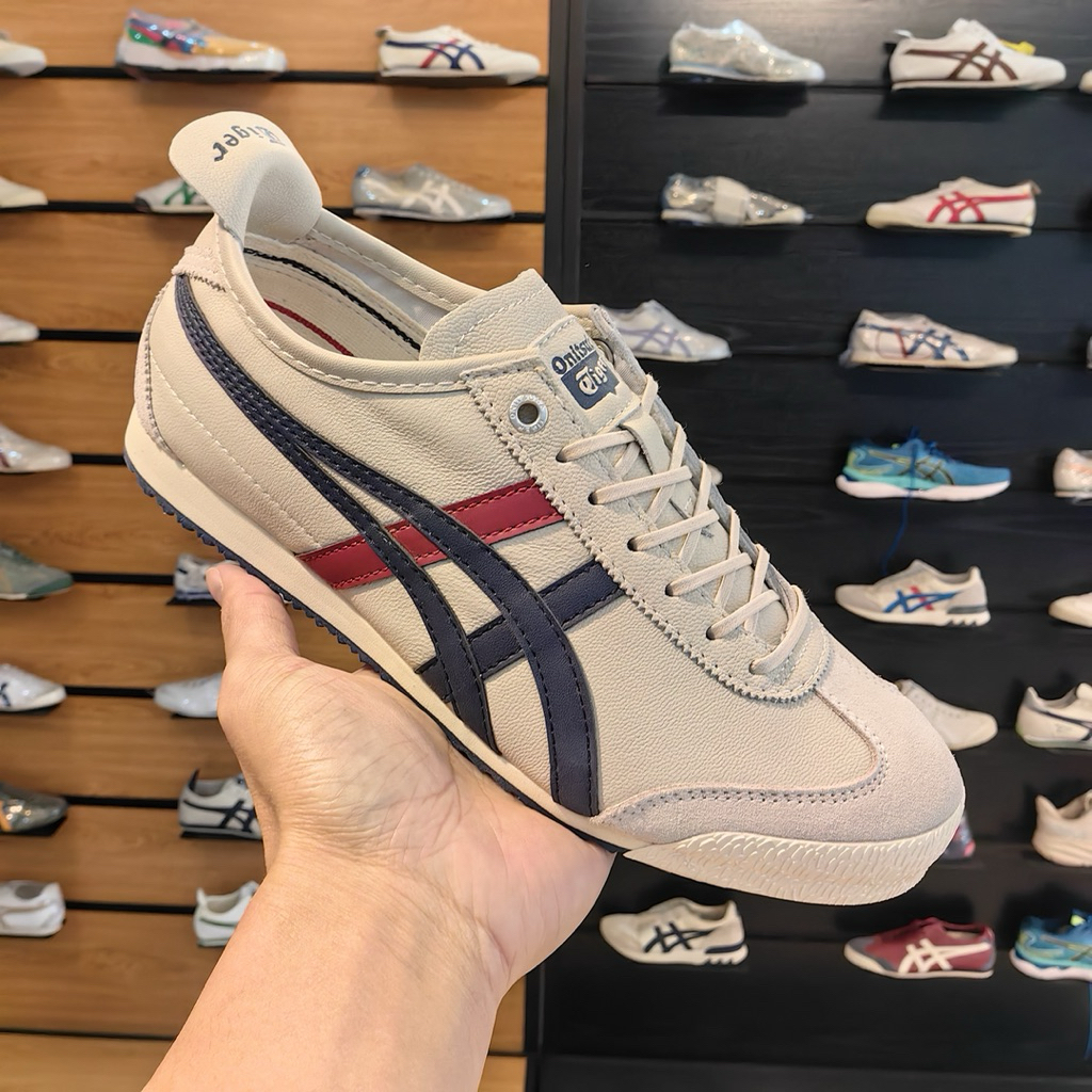 Sepatu Sneakres Onitsuka Tiger Mexico66 SD Cream Blue Red