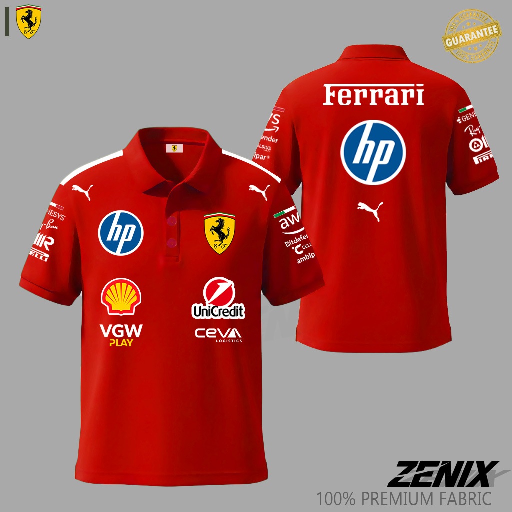 Kaos Polo Shirt Ferrari F1 TERBARU 2026 Premium