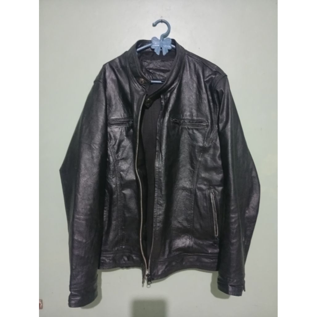 jual cepat jaket kulit bekas original / jaket kulit original second