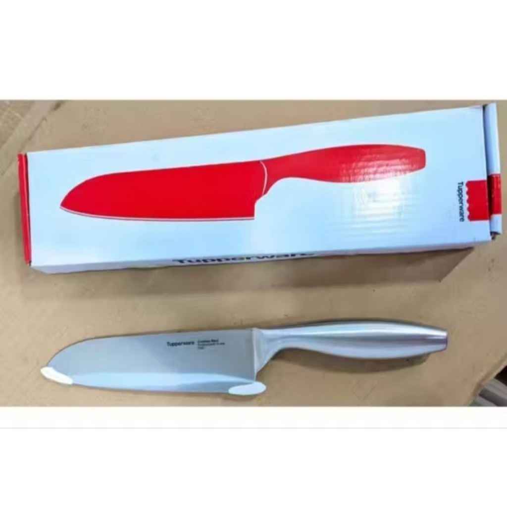 Pisau stainless Tupperware pro asian santoku knife