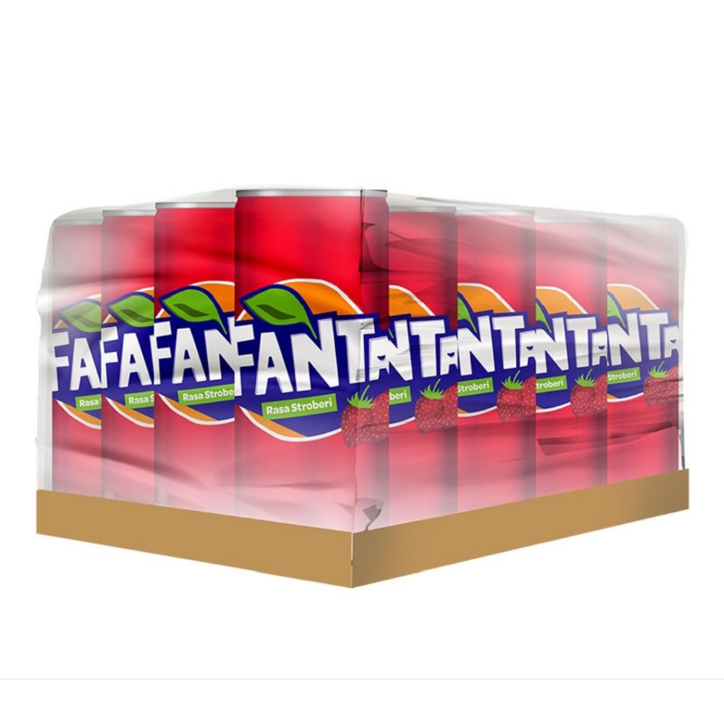 Minuman Kaleng Fanta/Coca Cola/ Sprite 1 krat isi 24pcs