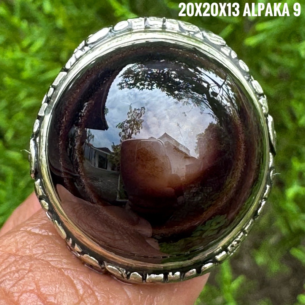 Cincin Batu Akik Natural Sulaiman Mata (Asli Alam)