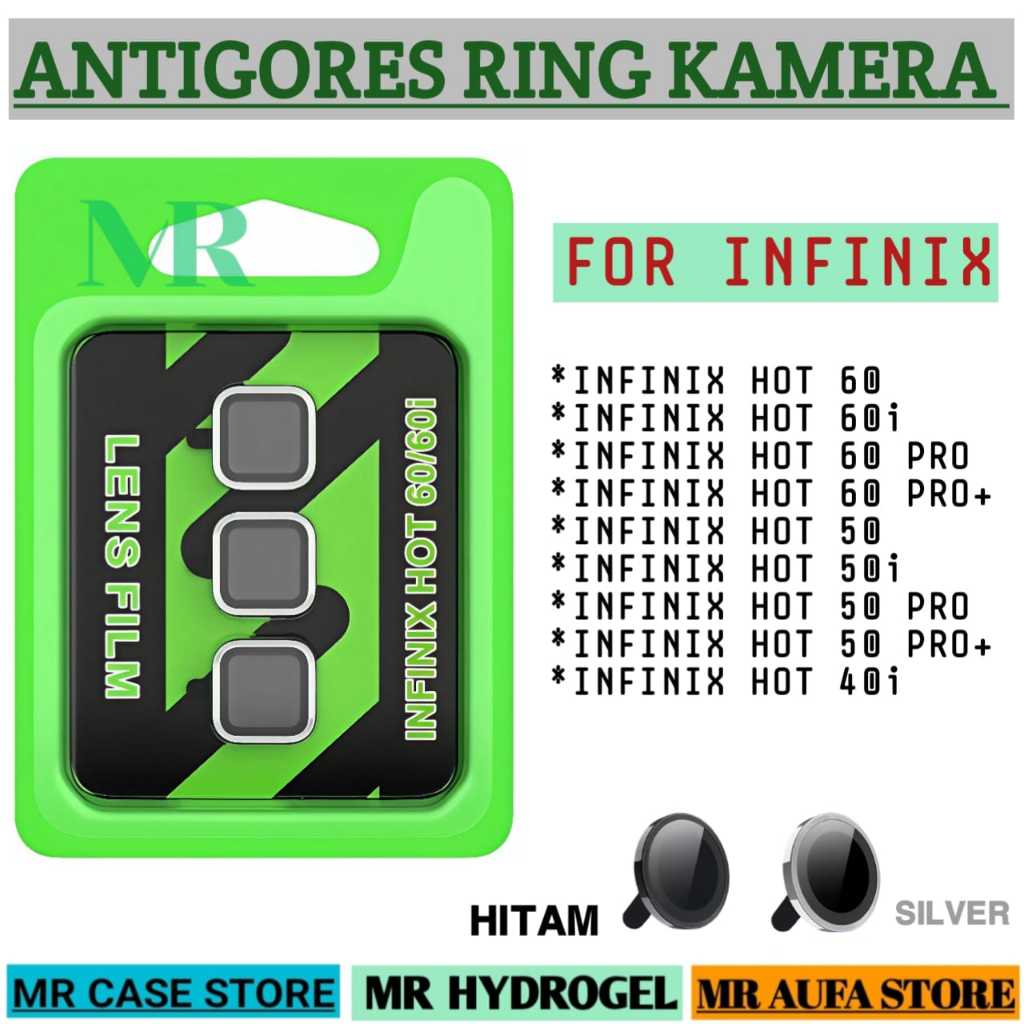 Harga sudah 1set ring kamera FOR INFINIX HOT 60 / HOT 60i / HOT 60 PRO / HOT 60 PRO+  HOT 50 / HOT 5