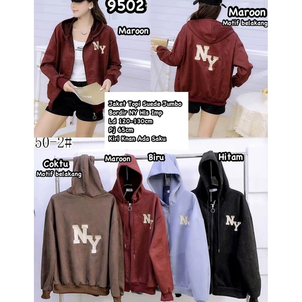 CS 9502 Jaket suede jumbo