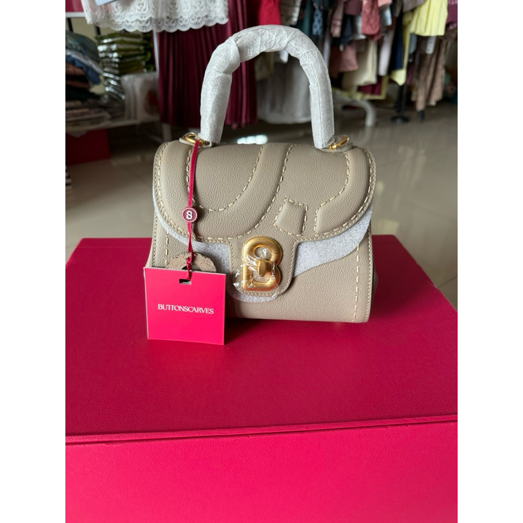 NEW TAS BUTTONSCARVES KULIT ASLI dan PL