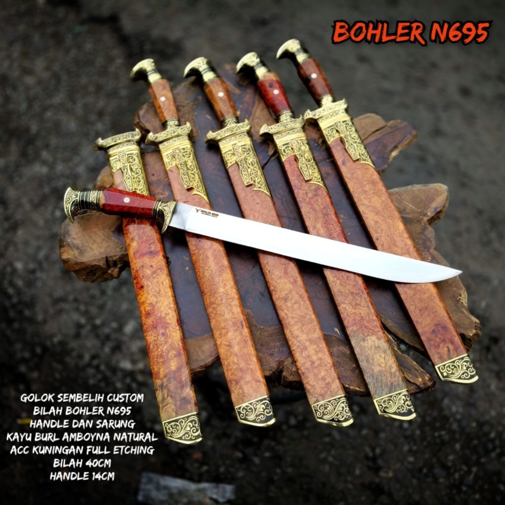 pisau premium bohler amboyna N695