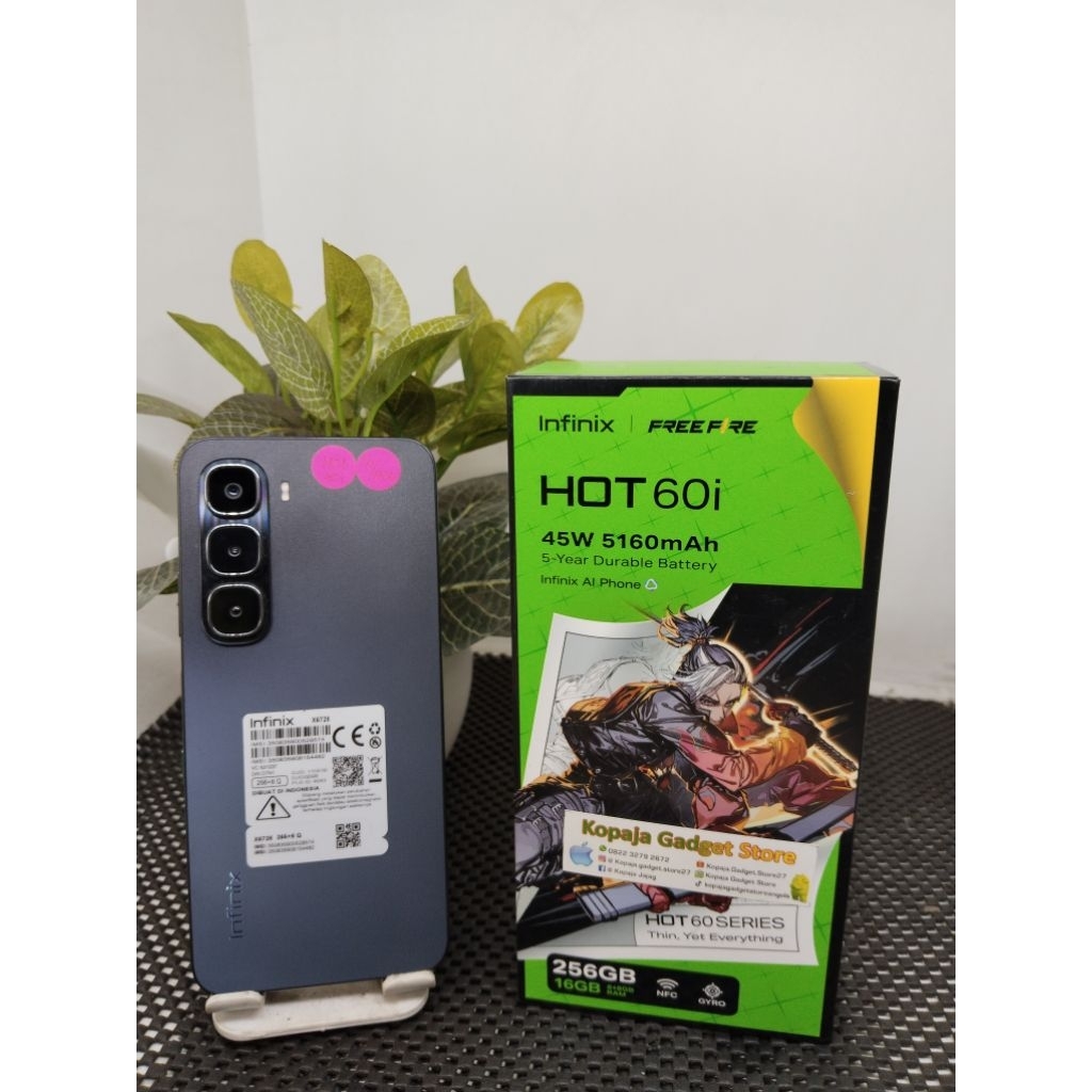 Infinix Hot 60i 8/256 second fullset