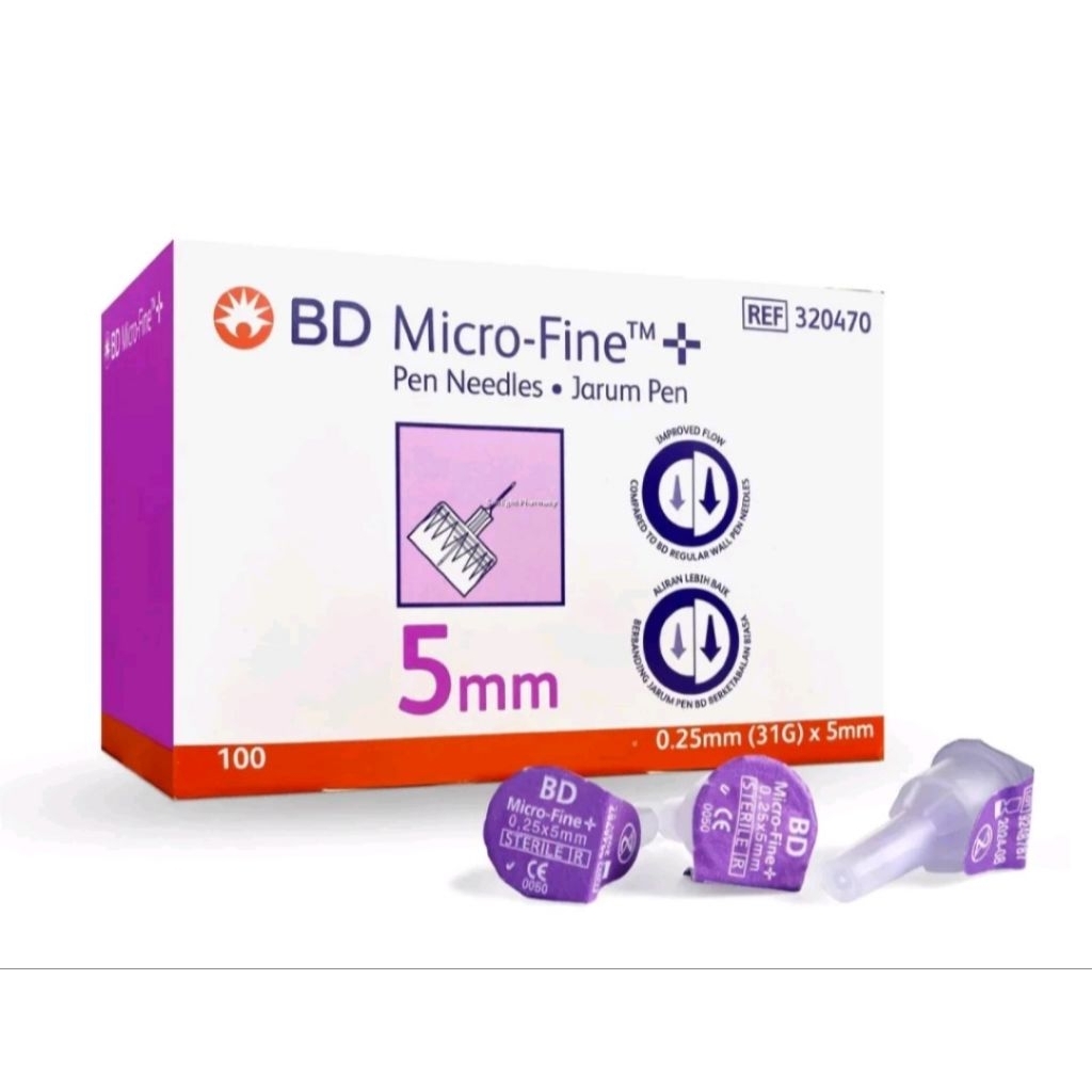 jarum insulin microfine bd 5mm / jarum insulin / jarum insulin diabetes