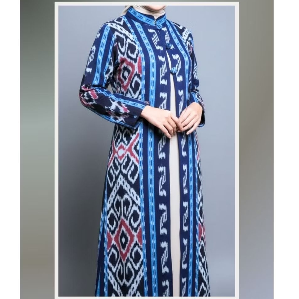 Baju outer Tenun. ||Long Outer etnic.|| cardigan tenun