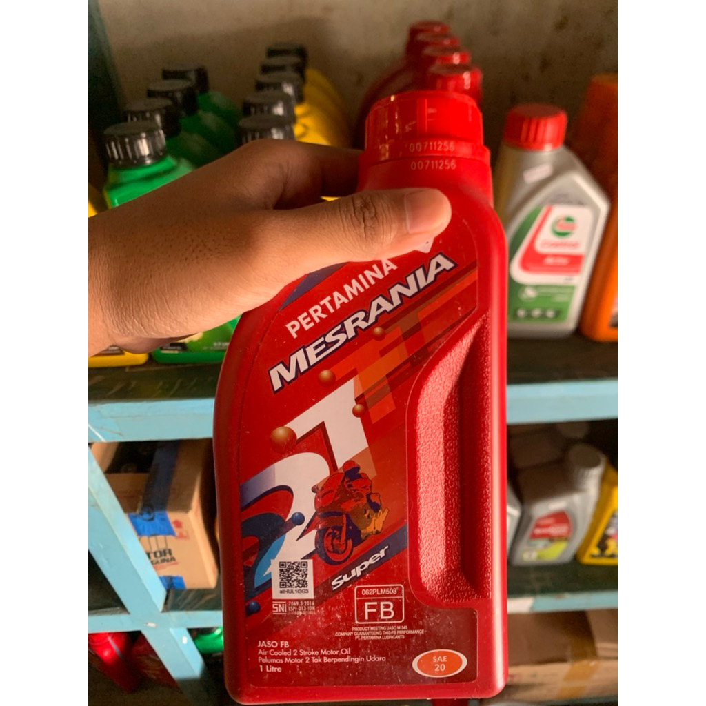 Oli Samping Mesran 2T SAE 20 - 1 Liter Original