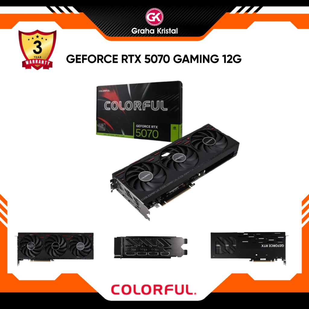 COLORFUL GEFORCE RTX 5070 GAMING 12GB 192BIT GDDR7 - VGA CARD RTX5070