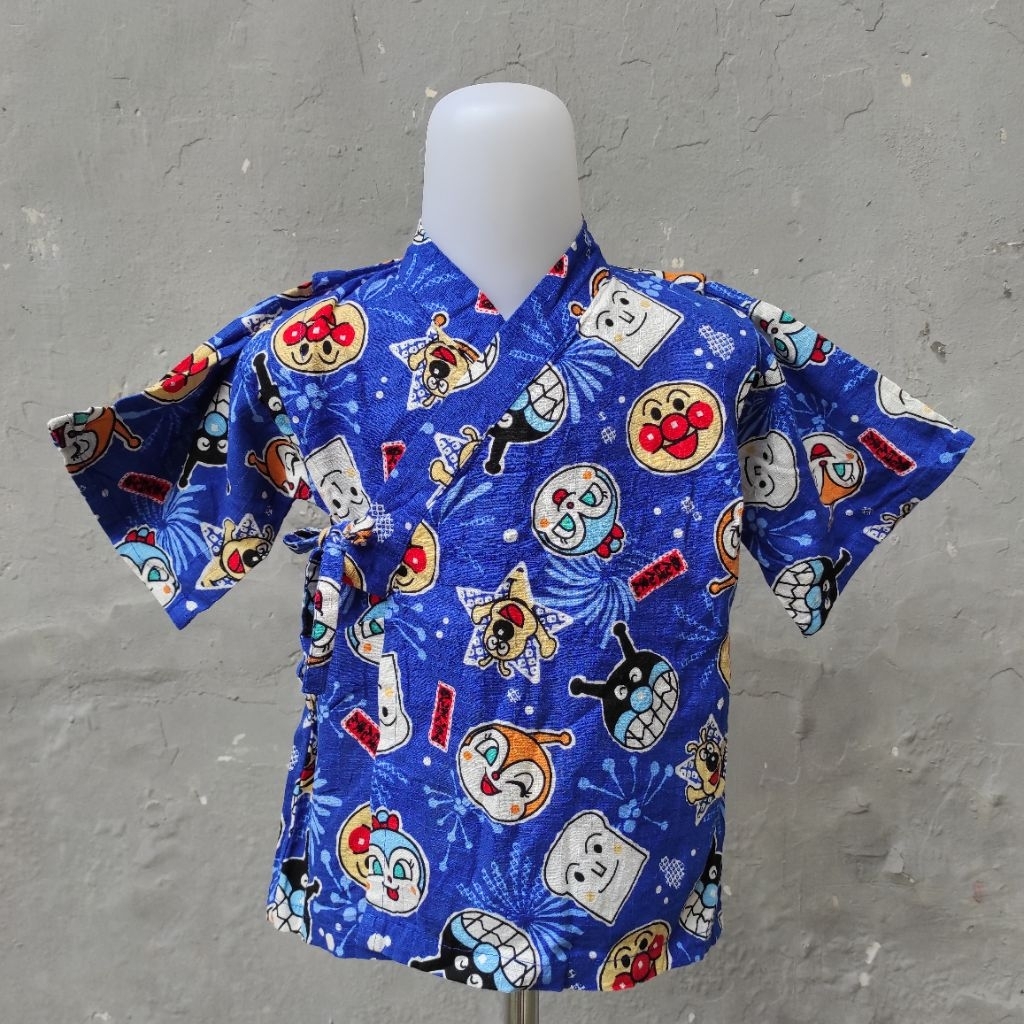 ANPANMAN Kimono Anak / Jinbei Anak / Kaos ANPANMAN Anak / Kaos Anak Perempuan/ Kaos Anak Laki - PREL