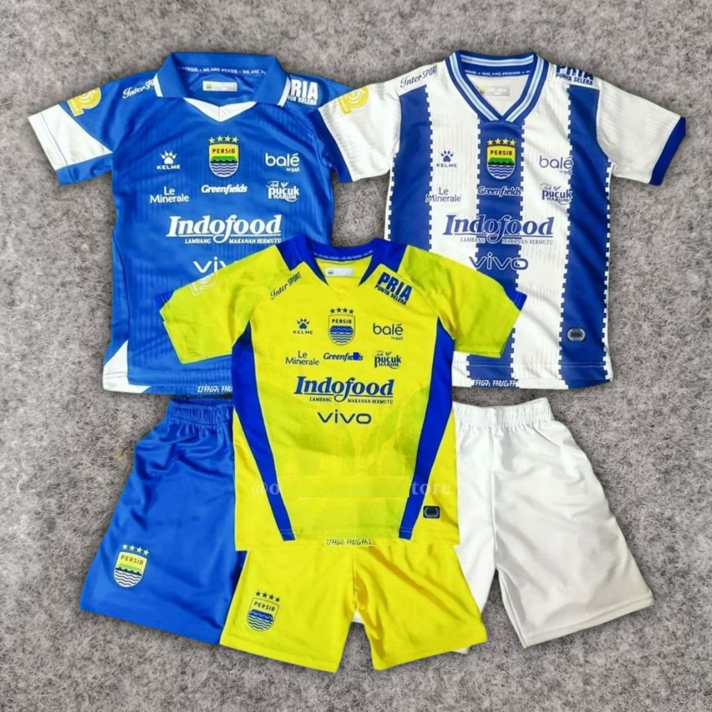 JERSEY SETELAN ANAK PERSIB PREMIUM JERSEY PERSIB ANAK TERBARU 2025 2026 GRADE ORI JERSEY PERSIB KIDS