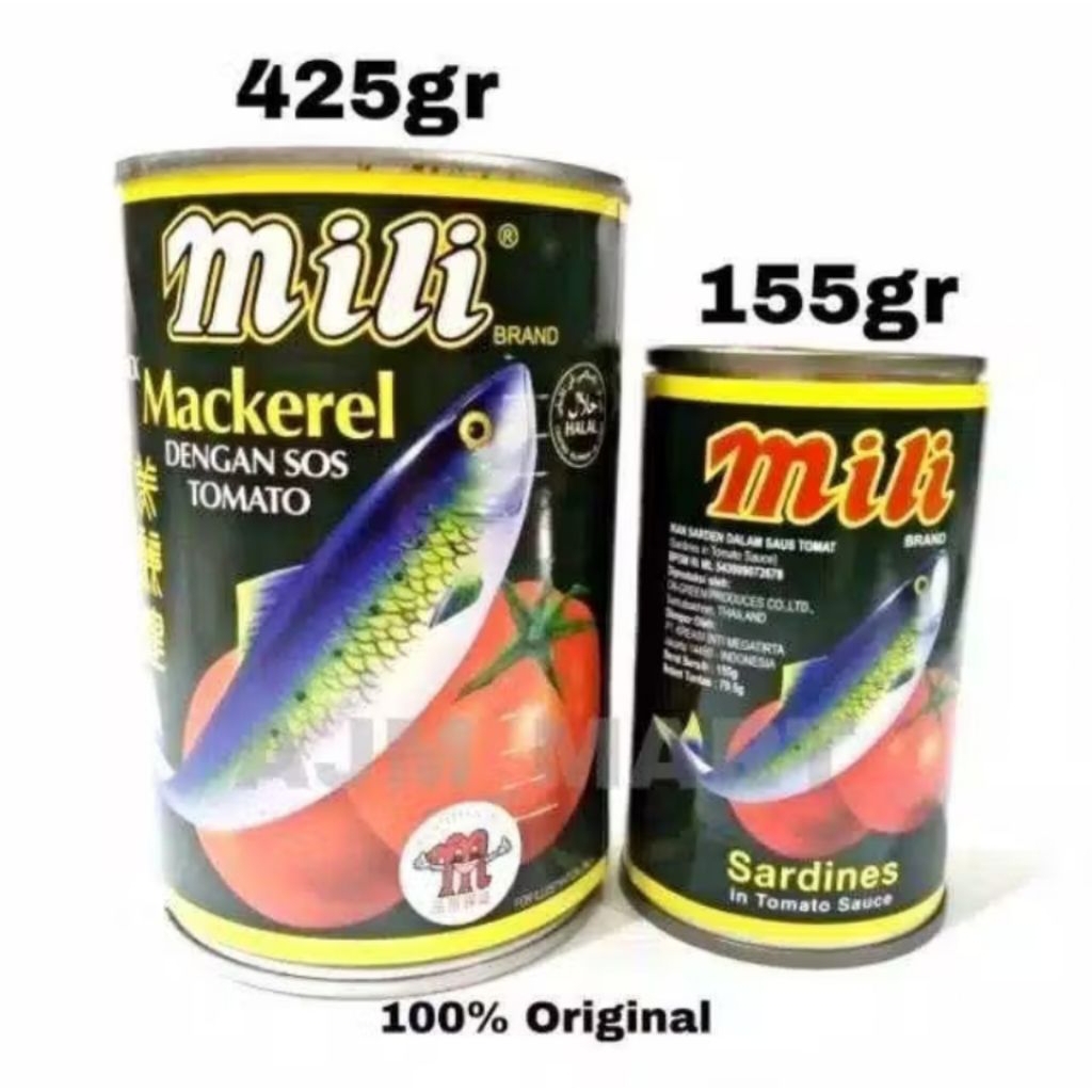 Sarden Mili Mackerel  155gr Asli