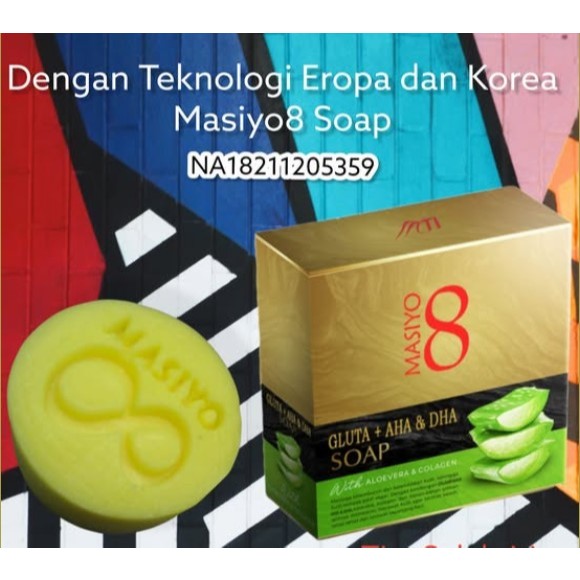 MASIYO Soap Gluta AHA BHA Sabun Wajah Badan 50g