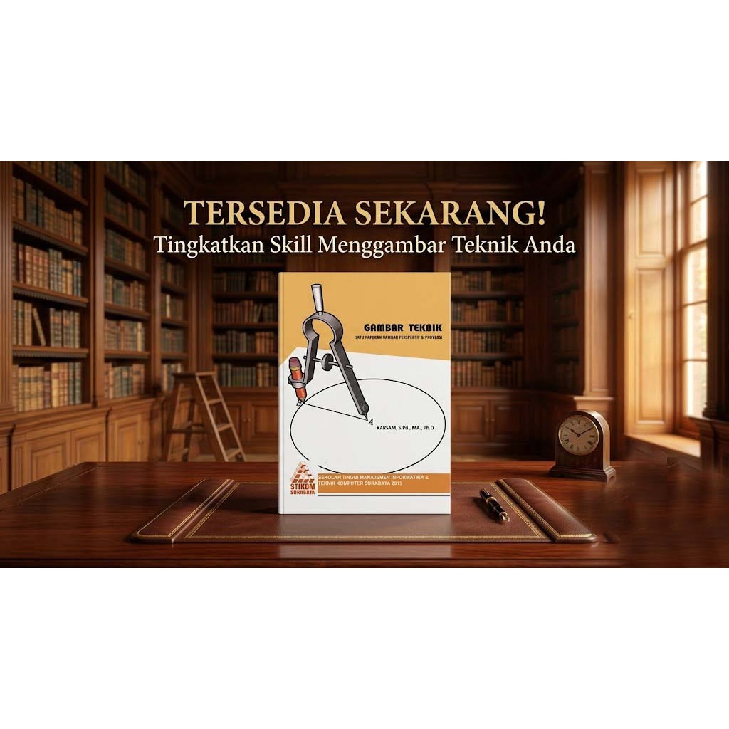 buku gambar tehnik untuk mahasiswa s1 dkv