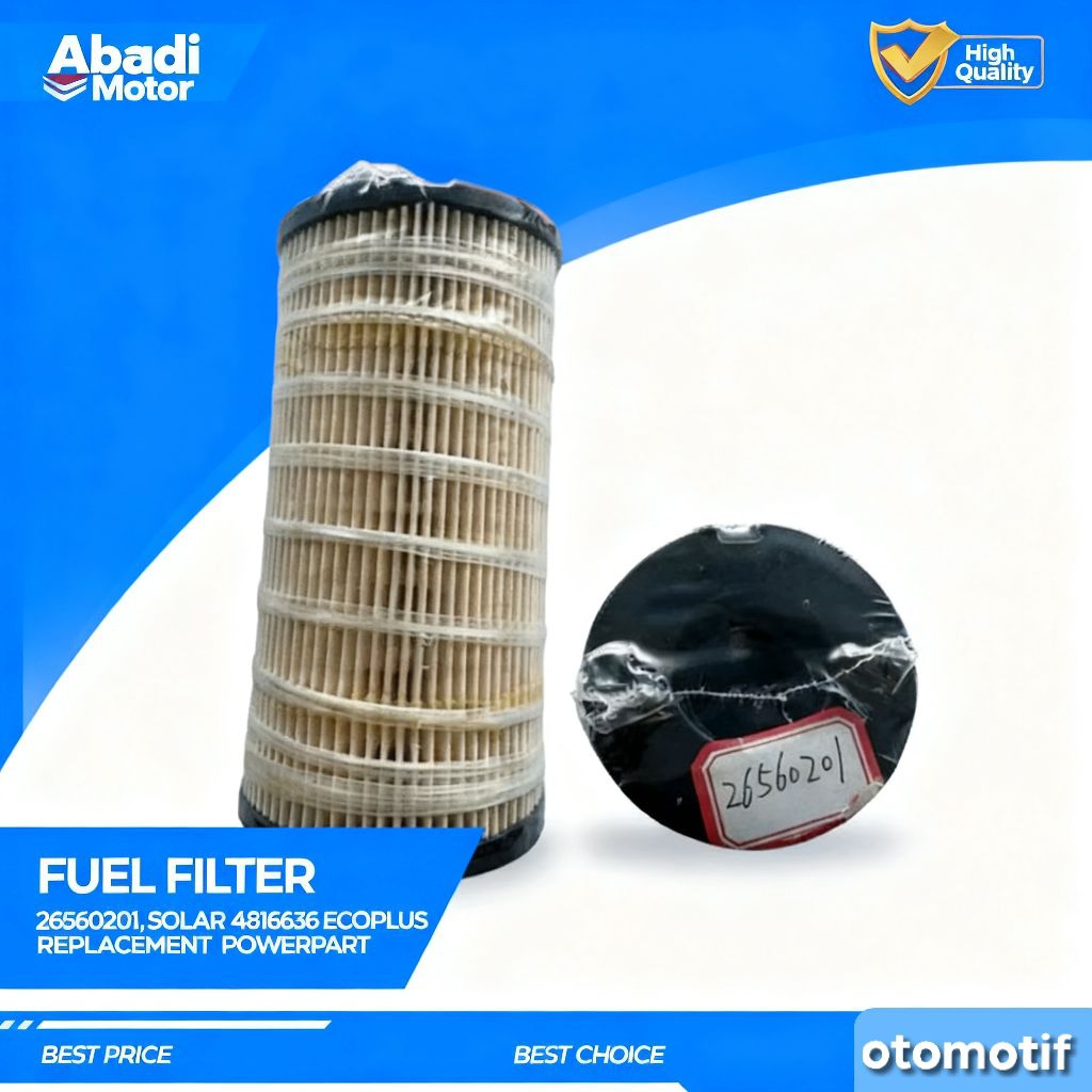 Fuel Filter Caterpillar Forklift PN 26560201 4816636 Saringan Solar Ecoplus