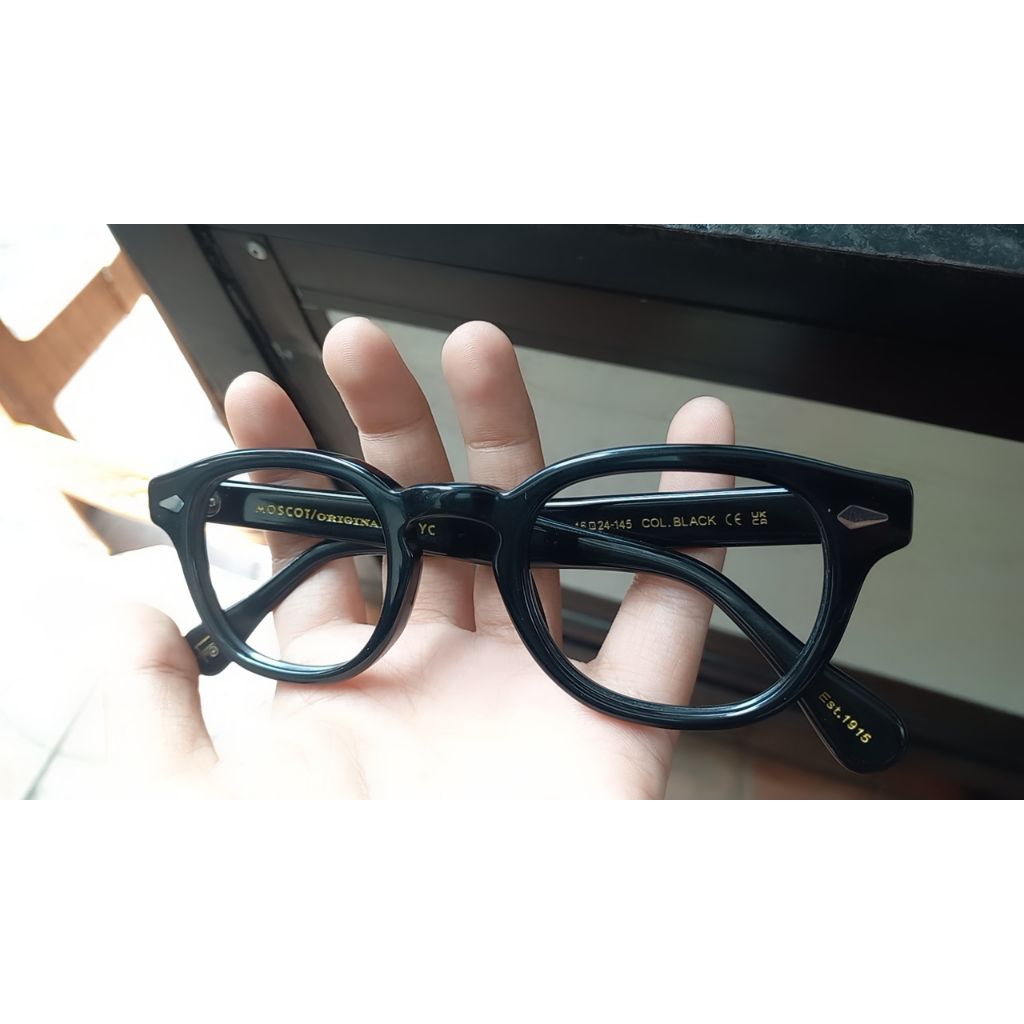 kacamata moscot black second berkualitas