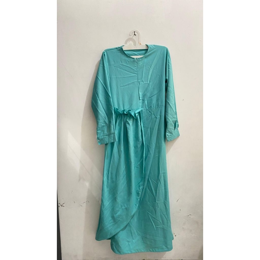 gamis biru tosca