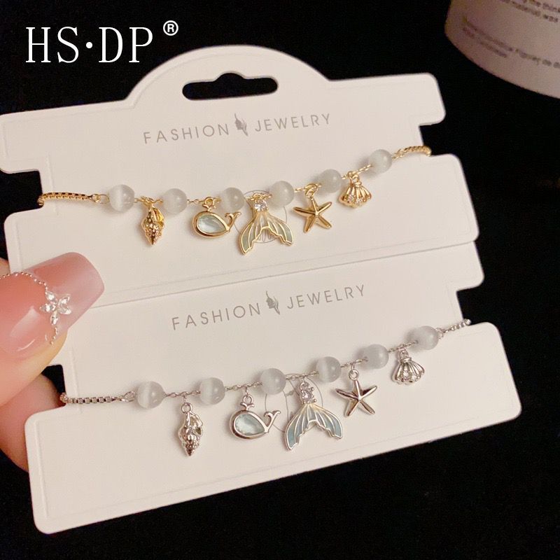 OMG Perhiasan.Shop - Gelang Cinta Laut Fashion Korea Design Titanium Mermaid / Duyung Bracelets GG01