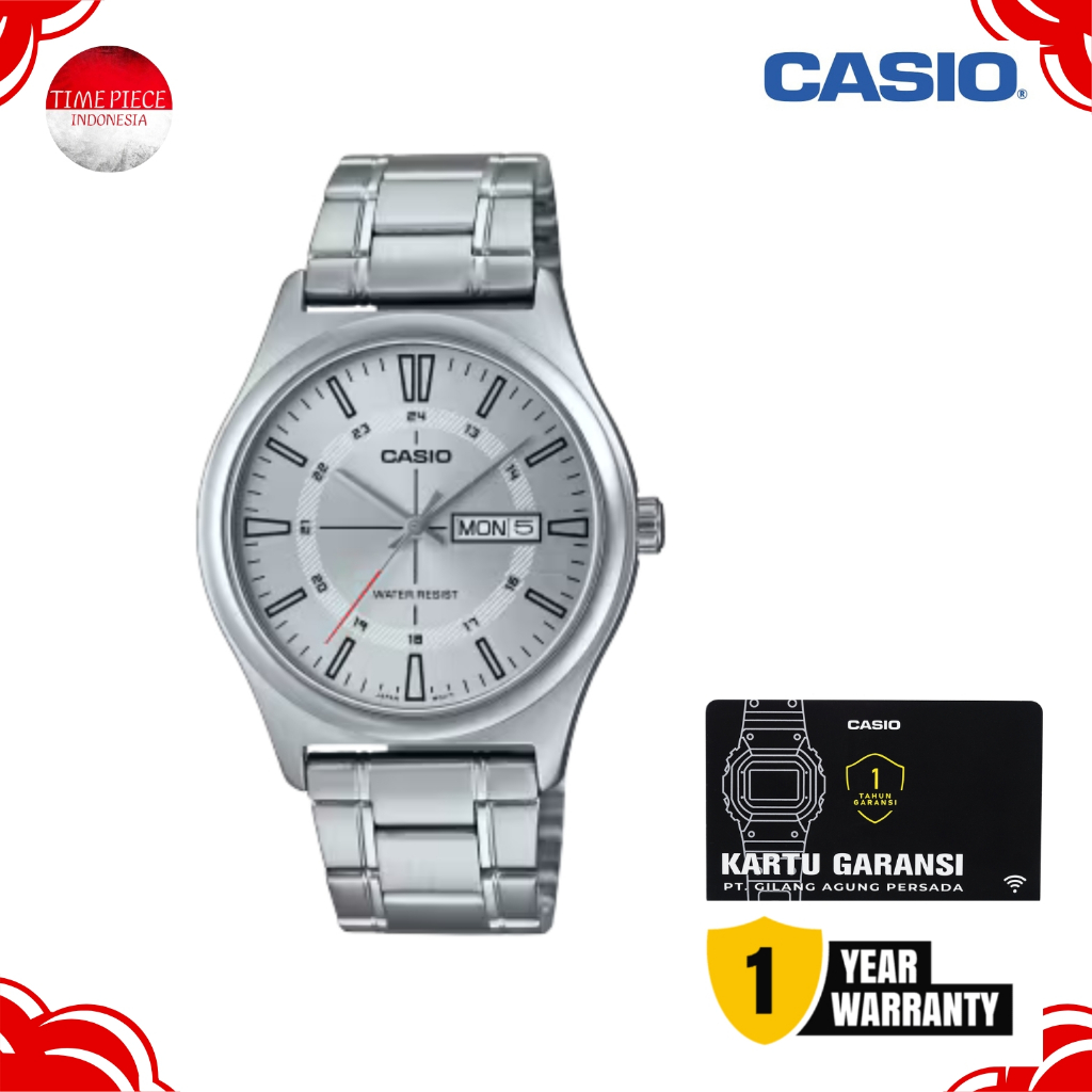 CASIO ANALOG MTP-V006D-7CUDF / CASIO MTPV006D-7C ORIGINAL & GARANSI