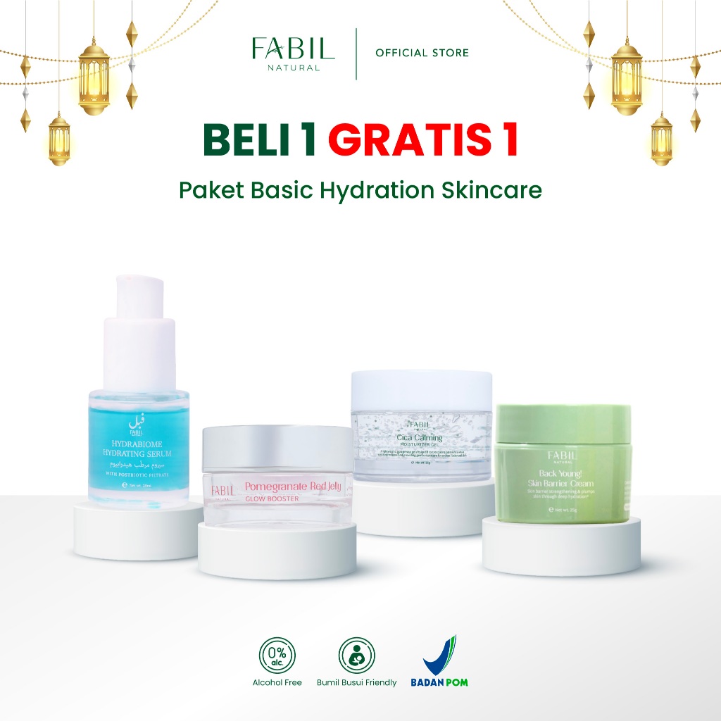 [B1G1] FABIL Paket Basic Hydration Skincare Hydrabiome & Moisturizer