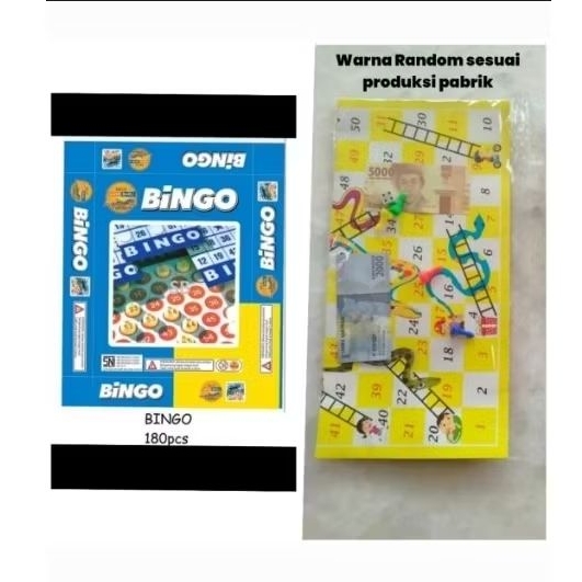 Murah meriah Bingo Plastik / Bingo Kertas Mainan Edukasi Anak Bingo Board Game Asah Otak Mainan BING