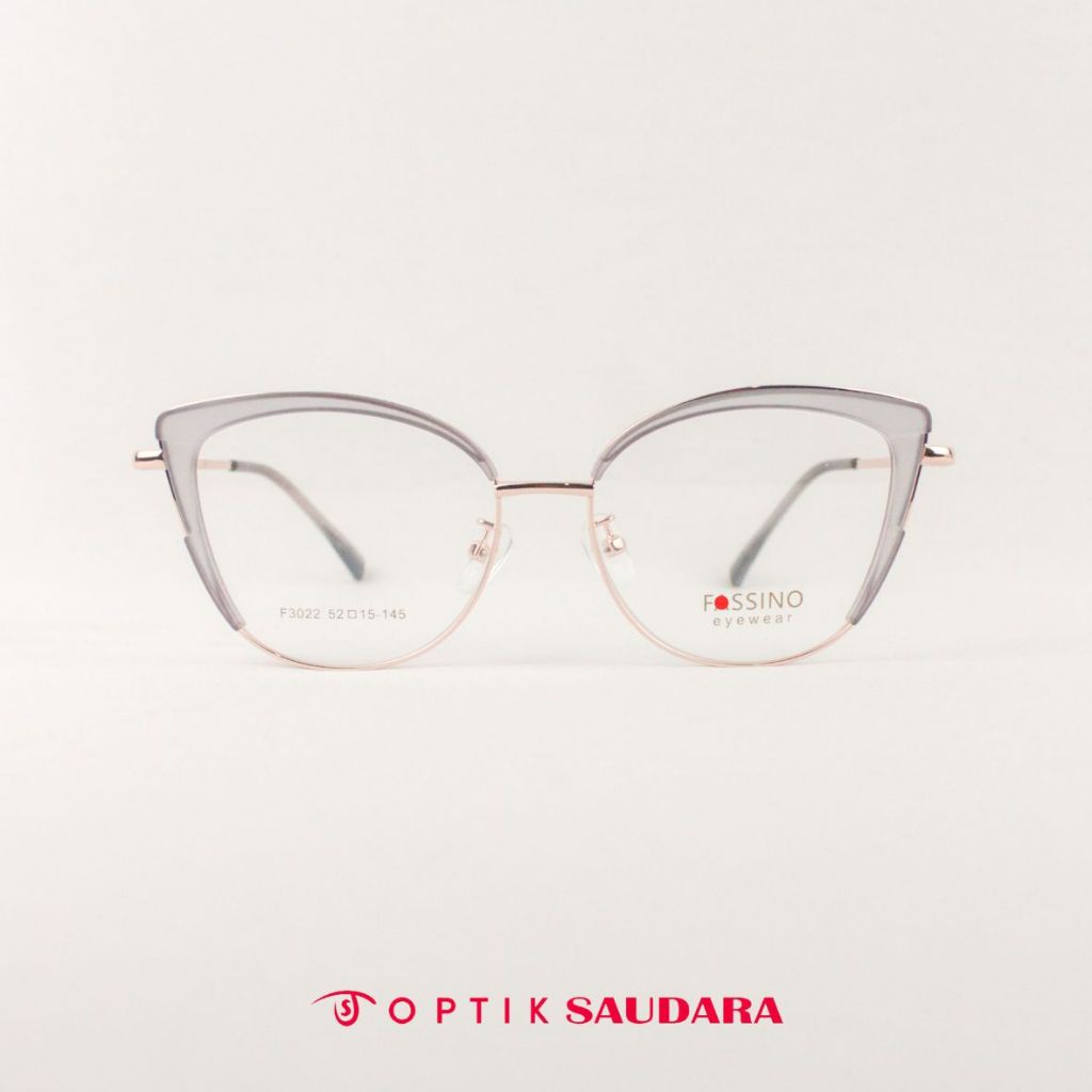 Optik Saudara - Frame Fassino - Kacamata Wanita Model Cat Eye Super Stylish F FAS3022 C11 52