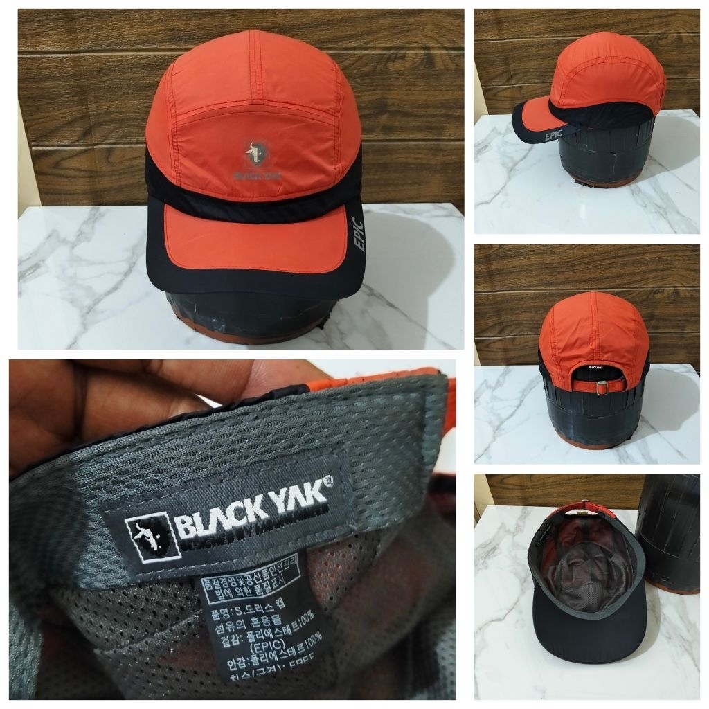 TOPI SECOND CAP OUTDOOR BLACK YAK