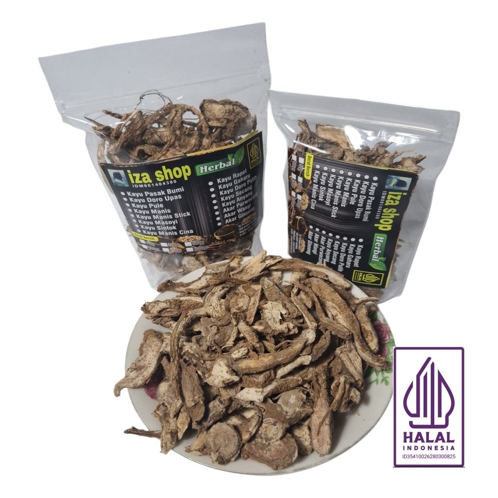 Akar Ginseng Jawa Iris Kering 100/200gr