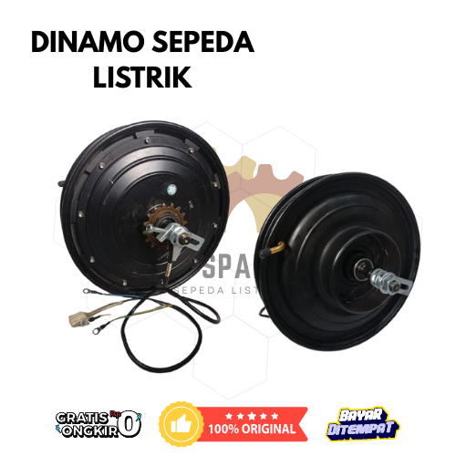 Dinamo Hub Motor Listrik 600W 24V H16 – Cocok untuk Sepeda Listrik & Motor Listrik