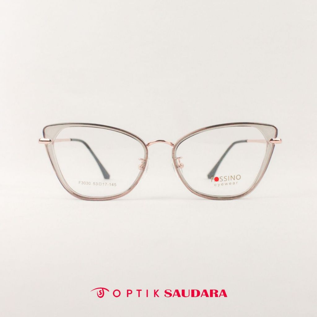 Optik Saudara - Frame Fassino - Kacamata Wanita Model Cat Eye Super Stylish F FAS3030 C3 53