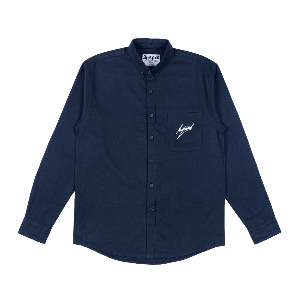 Inspired27 - Kemeja Lengan Panjang Zade Nv | Navy